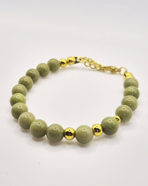 Bransoletka love matcha | jaspis matcha