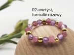 Zestaw 3 pierścionków z kamieni naturalnych